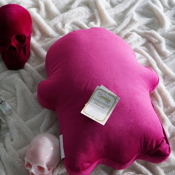 Halloween Rhinestone Ghost Pillow - Picture 3 of 6